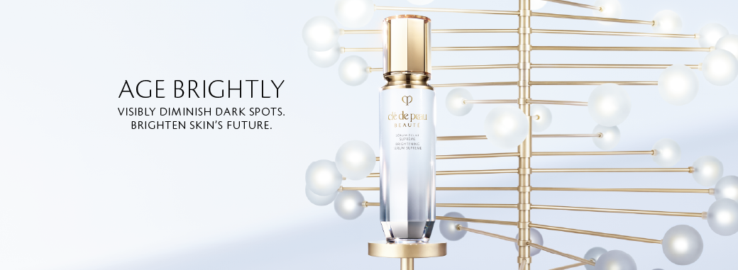 - AGE BRIGHTLY - VISIBLY DIMINISH DARK SPOTS. BRIGHTEN SKIN’S FUTURE.