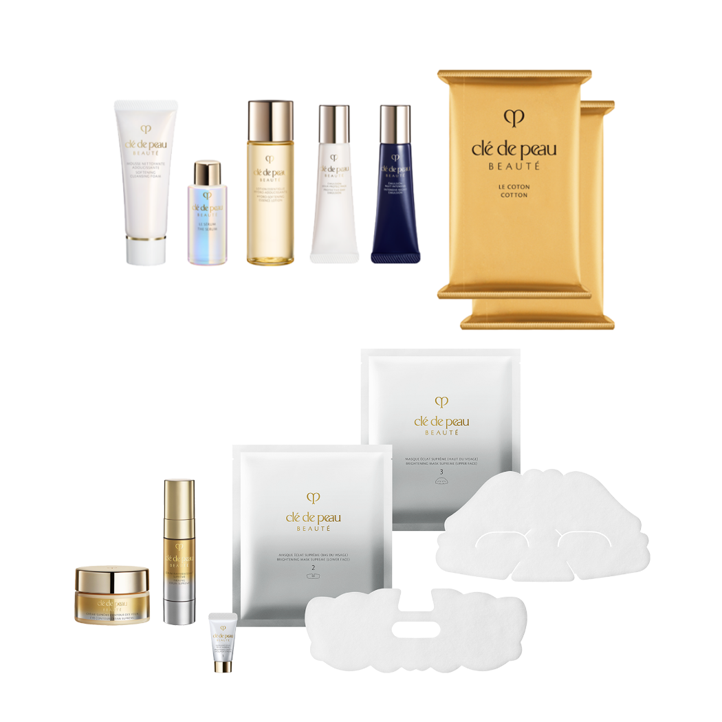 ・ル・セラムⅡ_7mL・ローションエサンシエルＡ_30mL・エマルションプロテクトゥリス（ジュール）_12mL・エマルションアンタンシヴ（ニュイ）_12mL・ムースネトワイアントＡｎ_20g・ル・コトンII_14枚入×2