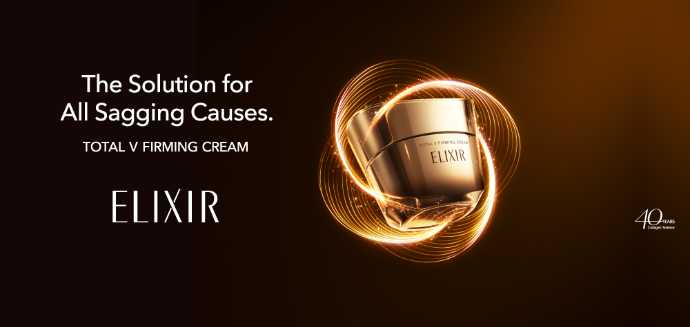 The Solution for All Sagging Causes. TOTAL V FIRMING CREAM. ELIXIR