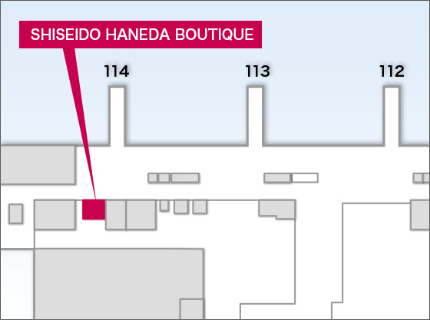 SHISEIDO HANEDA BOUTIQUE MAP