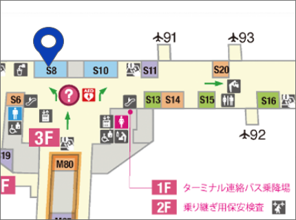 JAPAN DUTY FREE サテライト店 MAP