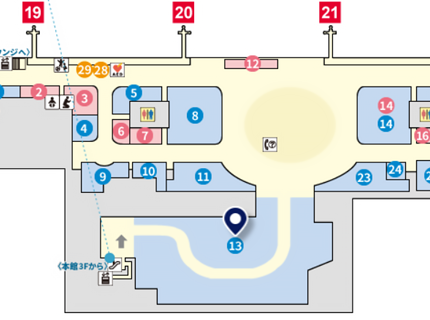 KIX DUTY FREE MAP