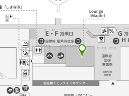 広島空港 DUTY FREE SHOP MAP