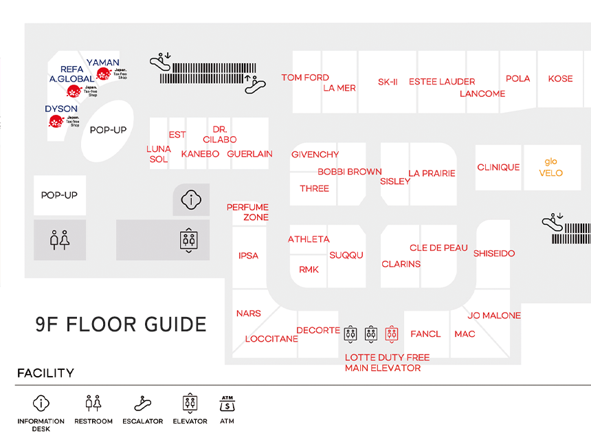 ロッテ免税店銀座 MAP