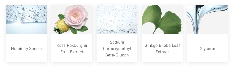 Humidity Sensor, Rosa Roxburghii Fruit Extract, Sodium Carboxymethyl Beta-Glucan, Ginkgo Biloba Leaf Extract, Glycerin